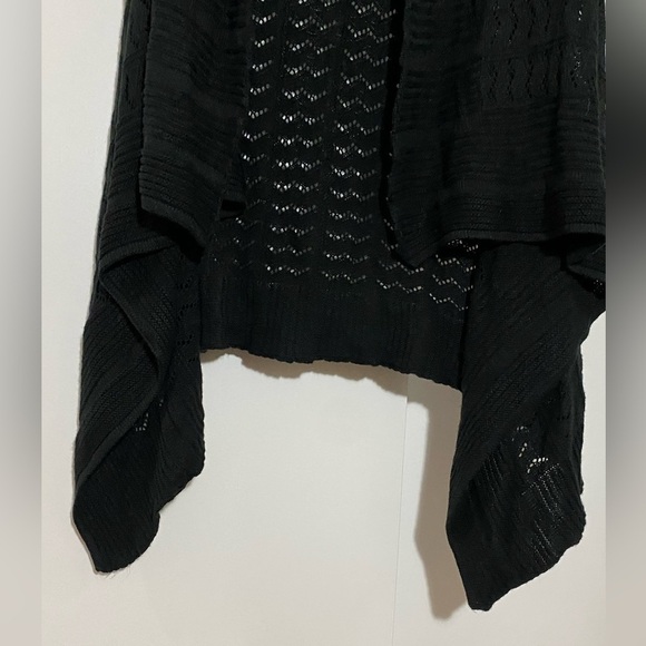 Motherhood black sleeveless open front long maternity sweater cardigan  size M - Picture 4 of 6